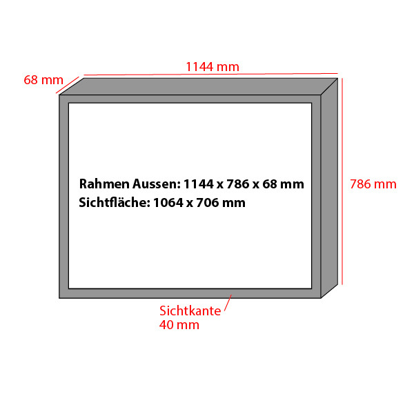 Backlite Rahmen