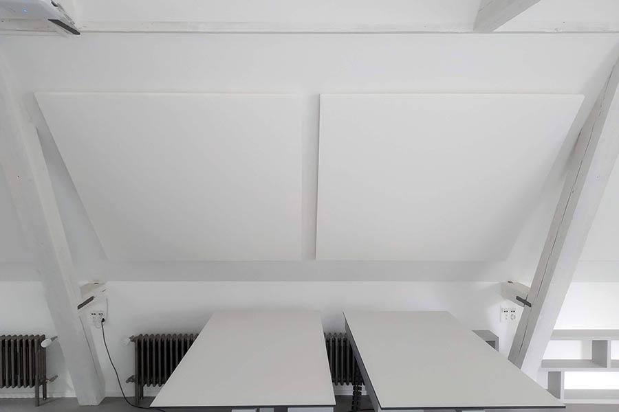 Akustikplatten farbig wand