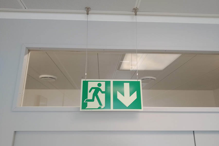 Notausgang Sinalisation
